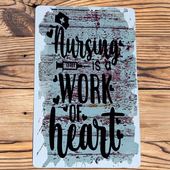 Handmade Other - Nursing is a Work of Heart Magnet